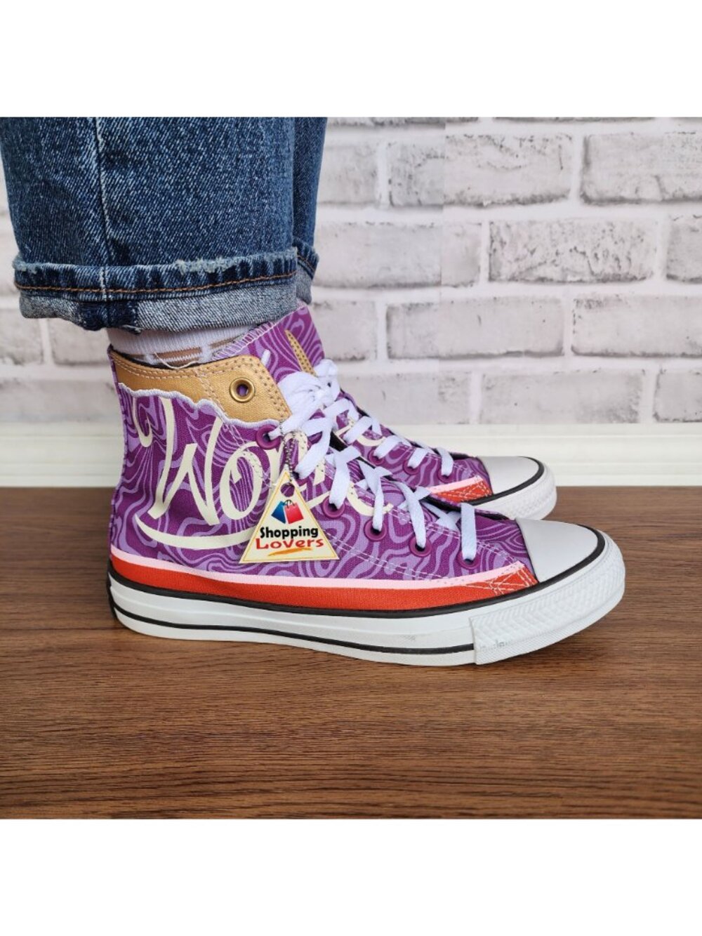 ❤️Converse Chuck Taylor Hi Willy Wonka X Sz 6 Men's shoes Sneaker Purple A08154C - Picture 13 of 13
